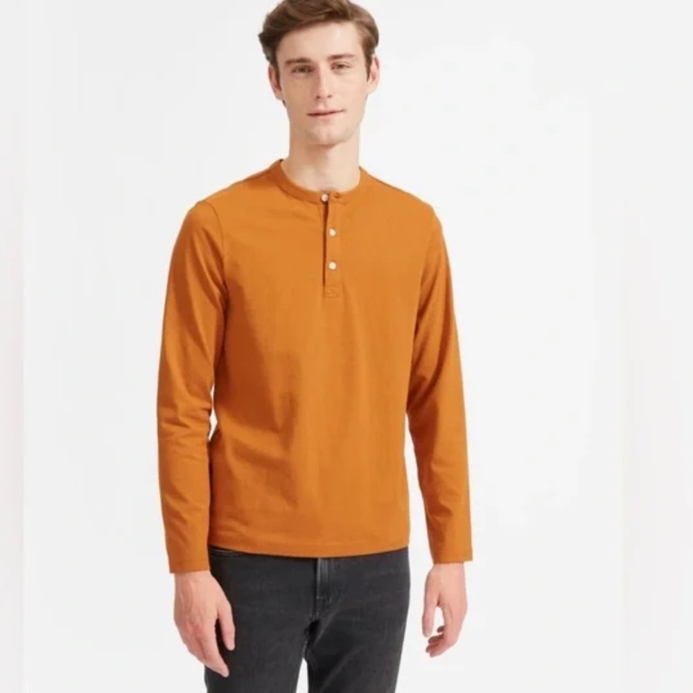 Mens Everlane Henley with Buttons - XXL